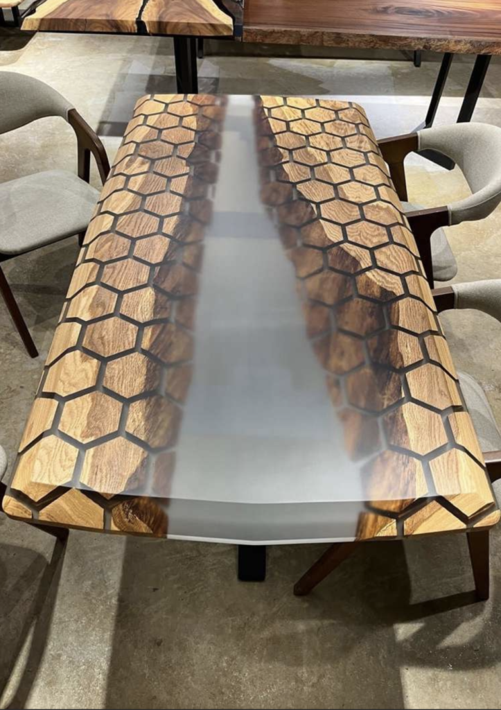 Luxury Epoxy Dining Table – D10